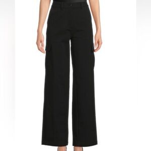 Theory Solid Black Women's Cargo Pants